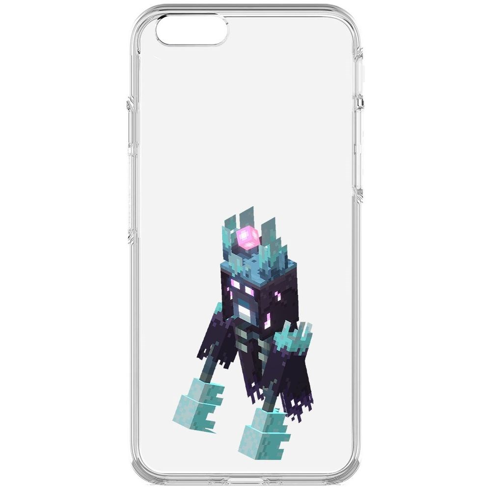 

Чехол-накладка Krutoff Clear Case Minecraft-Несчастный Призрак для iPhone 6, Прозрачный