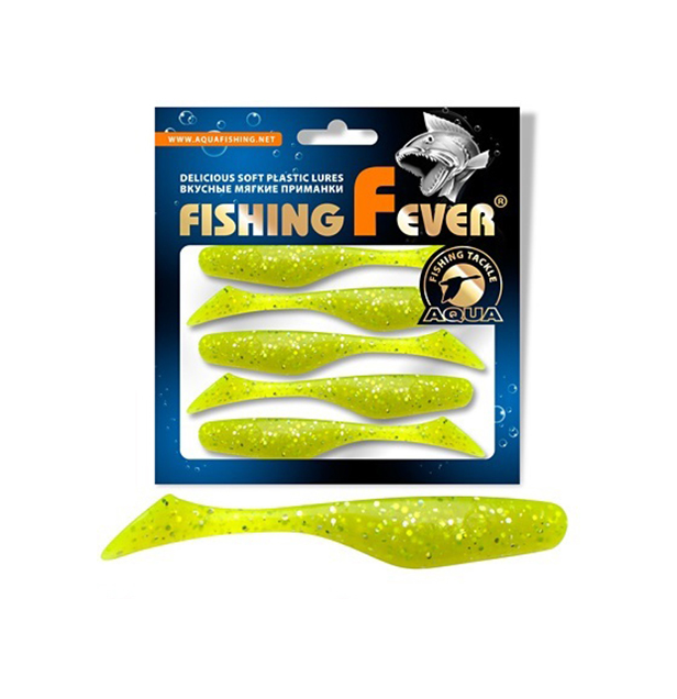 

Риппер AQUA FishingFever REX, 8,0cm, 5,8g, 5 шт, 203 (прозрачно-желтый с блестками), 1 уп., Fishing Fever Rex