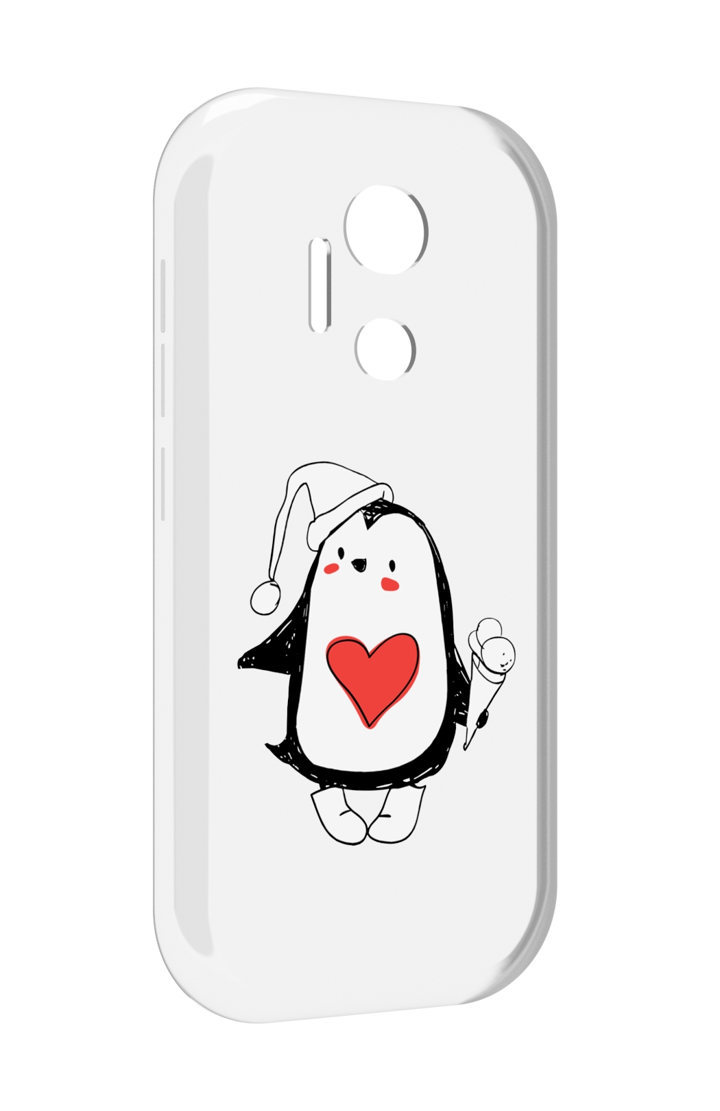 

Чехол MyPads Пингвин с мороженым для doogee x97 pro, Прозрачный, Tocco