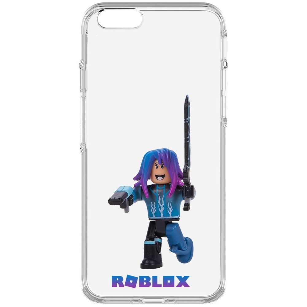 

Чехол-накладка Krutoff Clear Case Roblox-Паркурщик для iPhone 6, Прозрачный