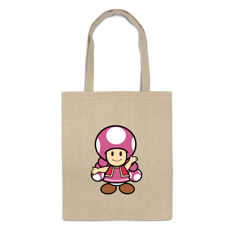 

Сумка-шоппер Printio Toadette (mario) бежевая, Бежевый, Toadette (mario)