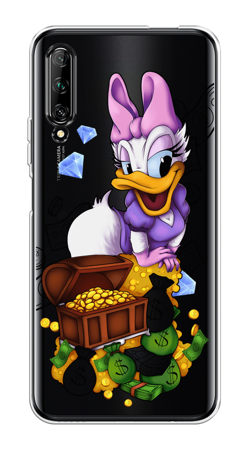 

Чехол на Huawei Y9s "Rich Daisy Duck", Коричневый;белый;фиолетовый, 611150-6