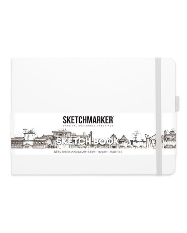 

Блокнот Sketchbook 210*148 мм, 140 г/м2, 80л., белый пейзаж, Sketchmarker
