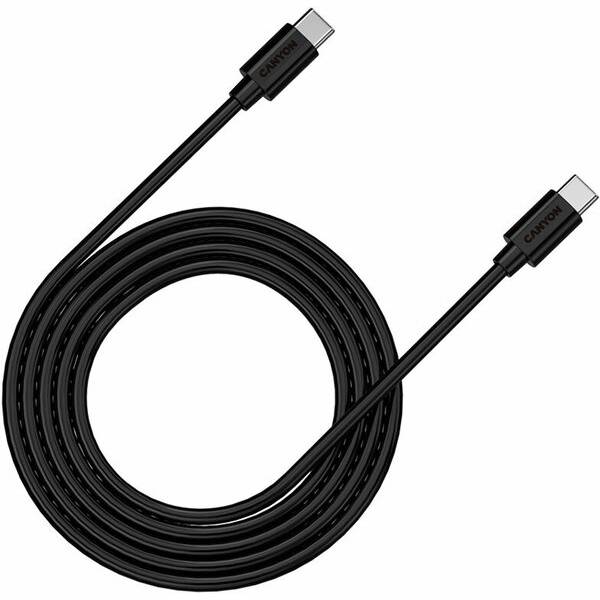 

Кабель Canyon CFI12 Type-C - Lightning, 2 м, черный (cne-cfi12b), CFI12