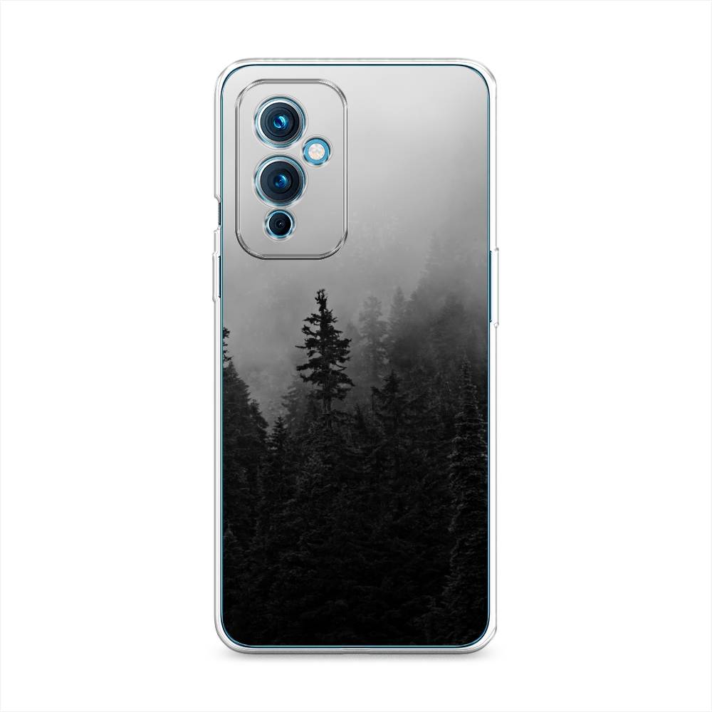 

Чехол на OnePlus 9 LE2110 "Туманный лес", Серый;черный, 152750-2