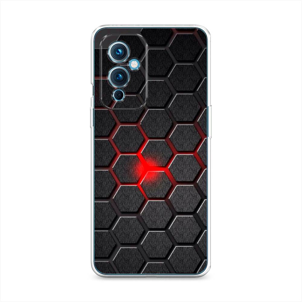

Чехол на OnePlus 9 LE2110 "Соты красные", Красный;черный;серый, 152750-3