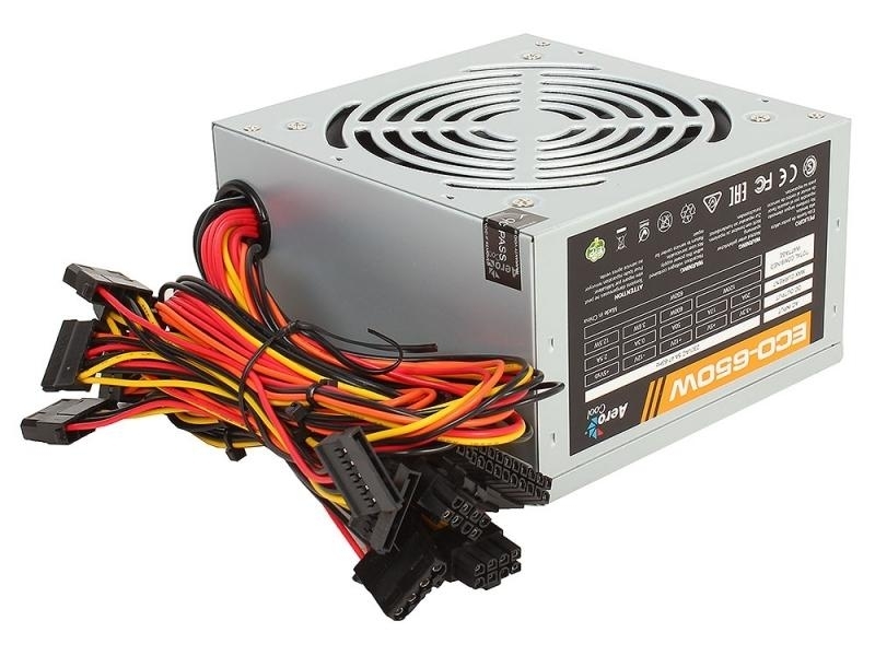 

Блок питания AEROCOOL ATX 650W ECO-650 4710700957912, серый