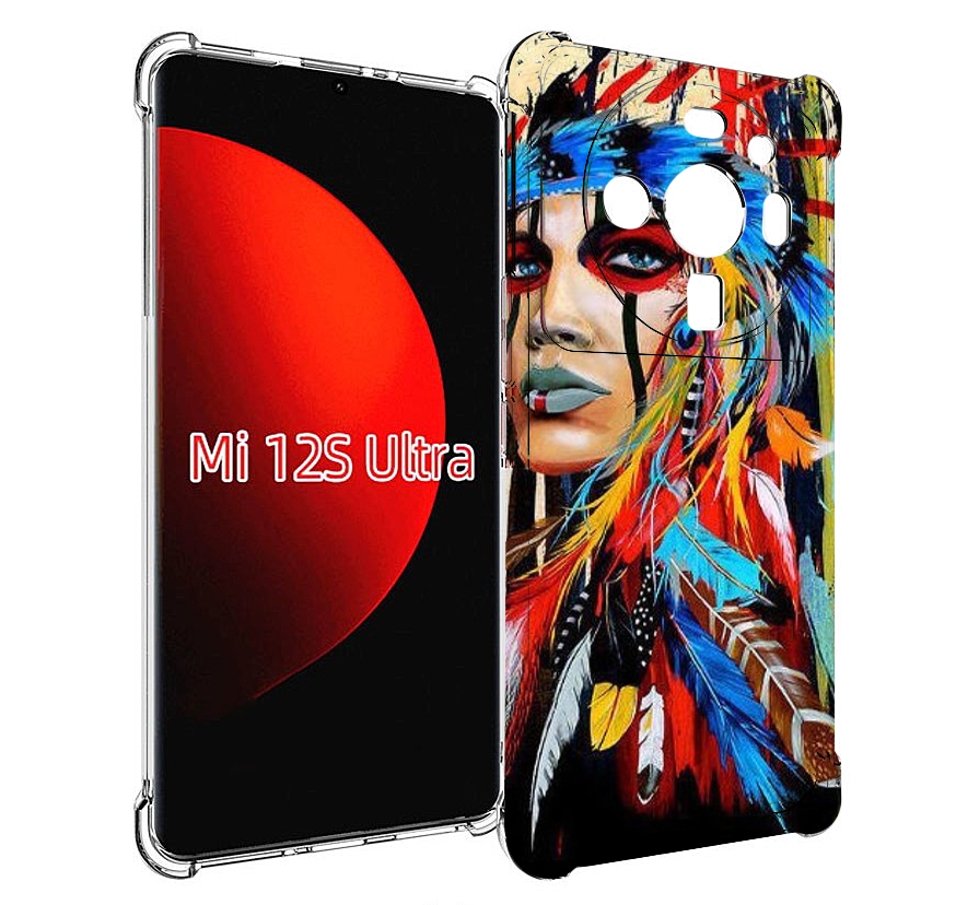 

Чехол MyPads индеец расписной для Xiaomi 12S Ultra, Прозрачный, Tocco