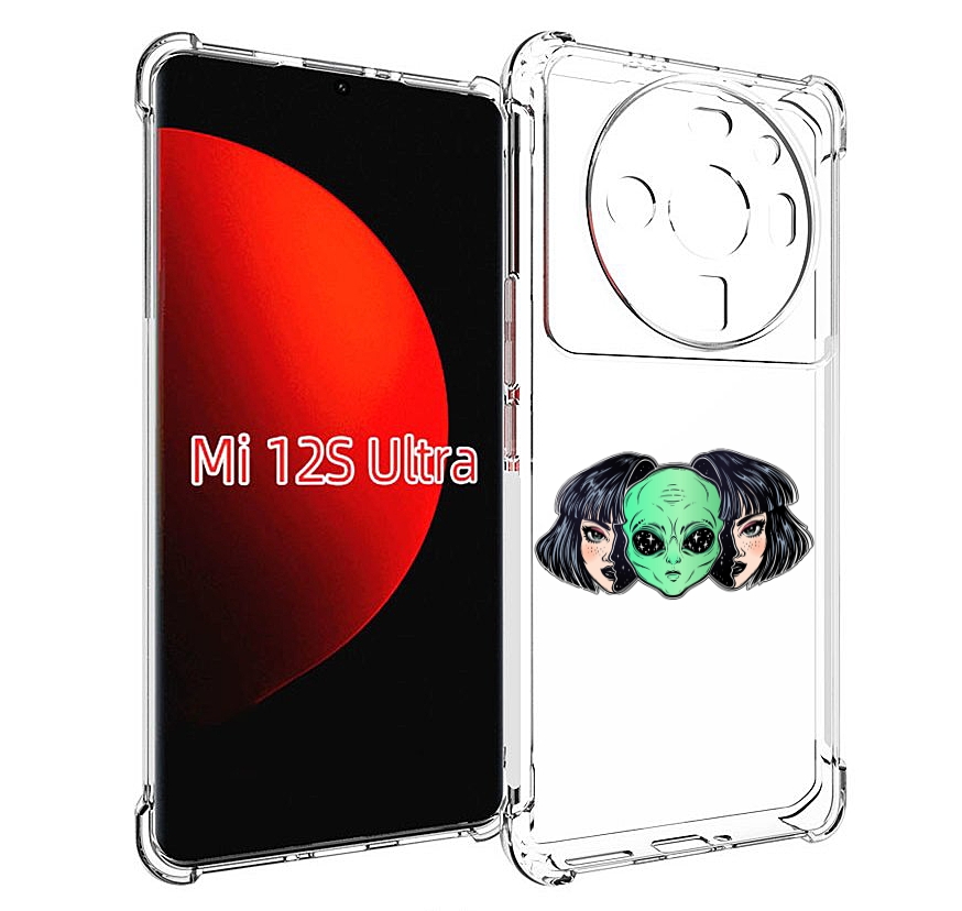 

Чехол MyPads инопланетянин в девочке женский для Xiaomi 12S Ultra, Прозрачный, Tocco