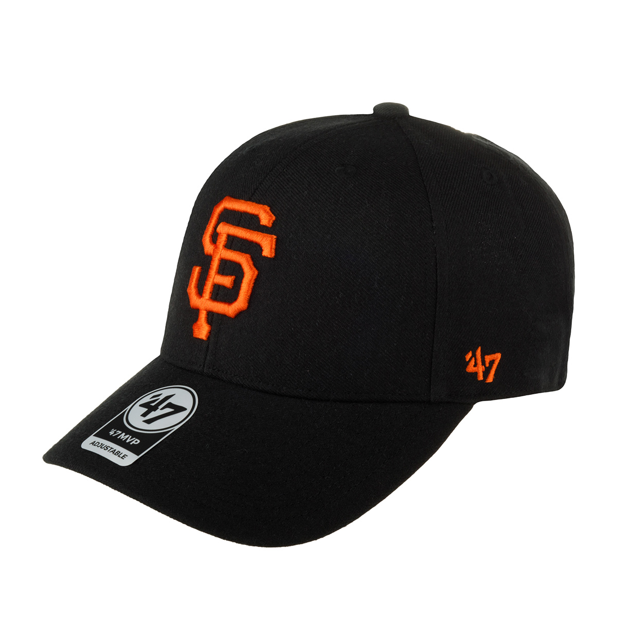 Бейсболка унисекс 47 BRAND B-MVP22WBV-BKC San Francisco Giants MLB черная, one size черный