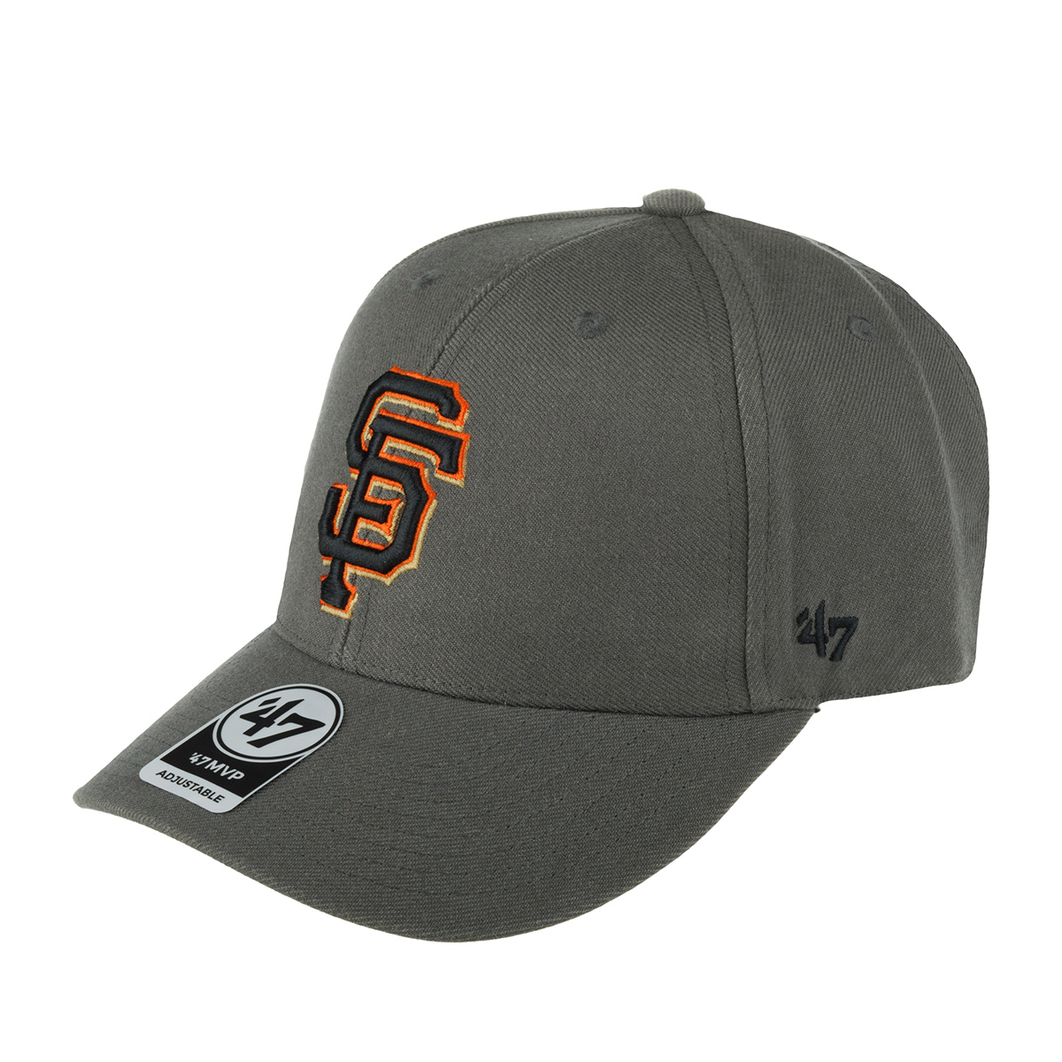 Бейсболка унисекс 47 BRAND B-MVP22WBV-CC San Francisco Giants MLB серая, one size