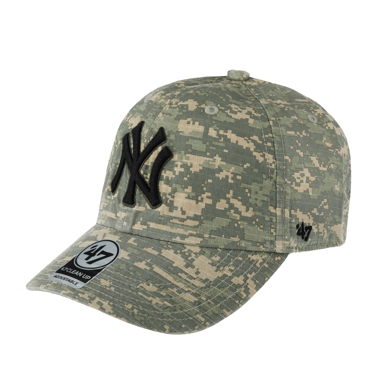 Бейсболка унисекс 47 BRAND B-PHALX17GWP-CM New York Yankees MLB камуфляж, one size хаки