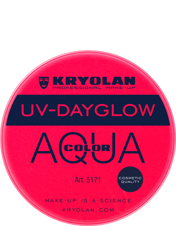 Аквагрим прессованный УФ/Aquacolor UV-Dayglow 8 мл. (Цв: Red)