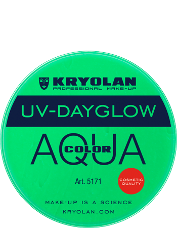 Аквагрим прессованный УФ/Aquacolor UV-Dayglow 8 мл. (Цв: Green)