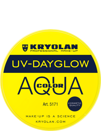 Аквагрим прессованный УФ/Aquacolor UV-Dayglow 8 мл. (Цв: Yellow)