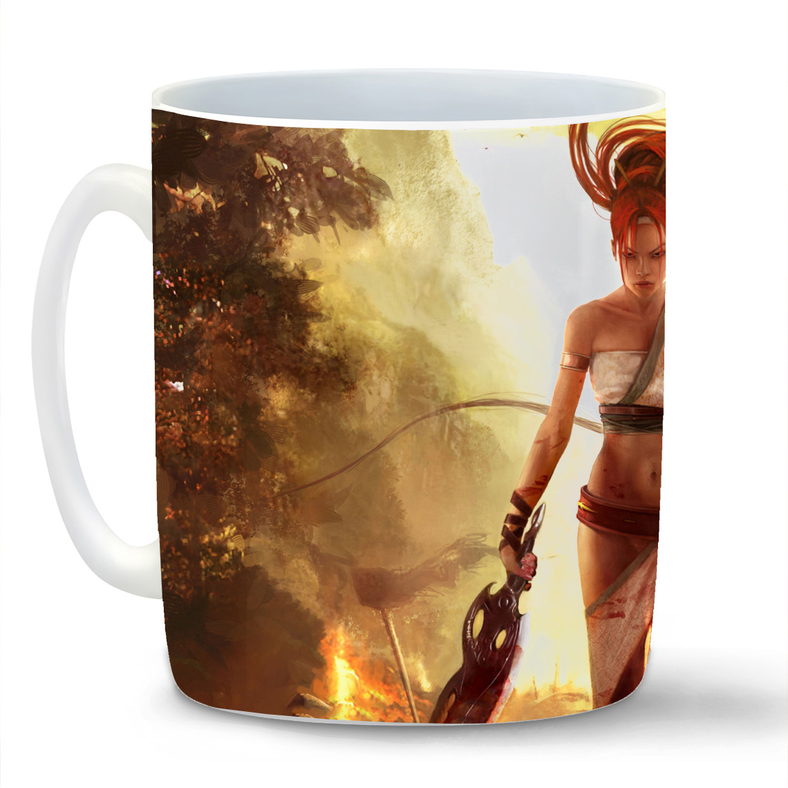 

Кружка CoolPodarok heavenly sword Рыжеволосая Девушка с двумя клинками