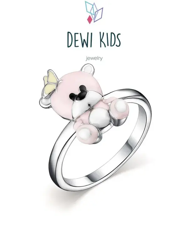 Кольцо из серебра р.13 DEWI KIDS 901012095, эмаль