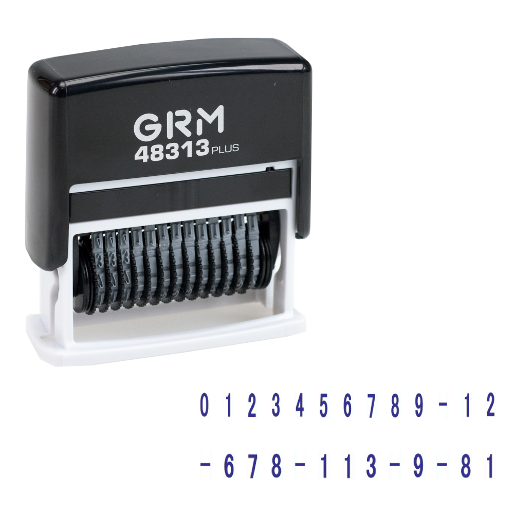 GRM 48313 Plus, Мини-нумератор, 13 разрядов