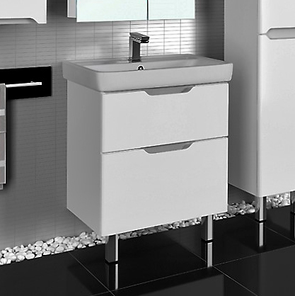 

Тумба с раковиной Dreja.Eco Q Plus 60 белая