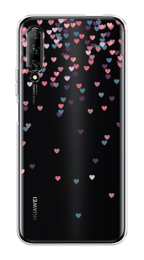 

Чехол на Huawei Y9s "Посыпка сердечки", Розовый;фиолетовый, 611150-3