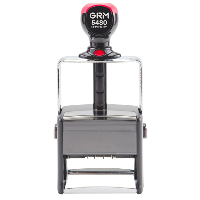 

GRM 5480 Heavy Duty - металлический датер с полем для текста, 69х50 мм, рус.