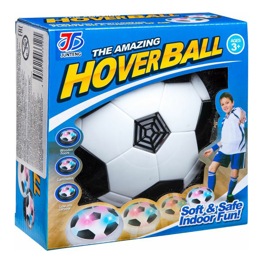 фото Интерактивная игрушка junteng hoverball мяч футбольный с подсветкой 15 см