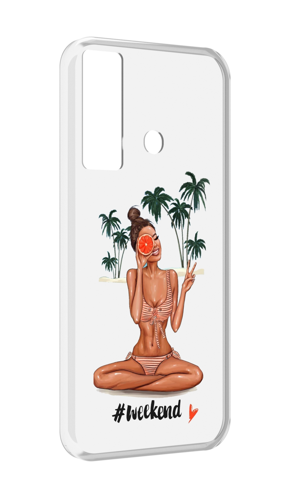 

Чехол MyPads Weekend для Tecno Camon 17, Прозрачный, Tocco