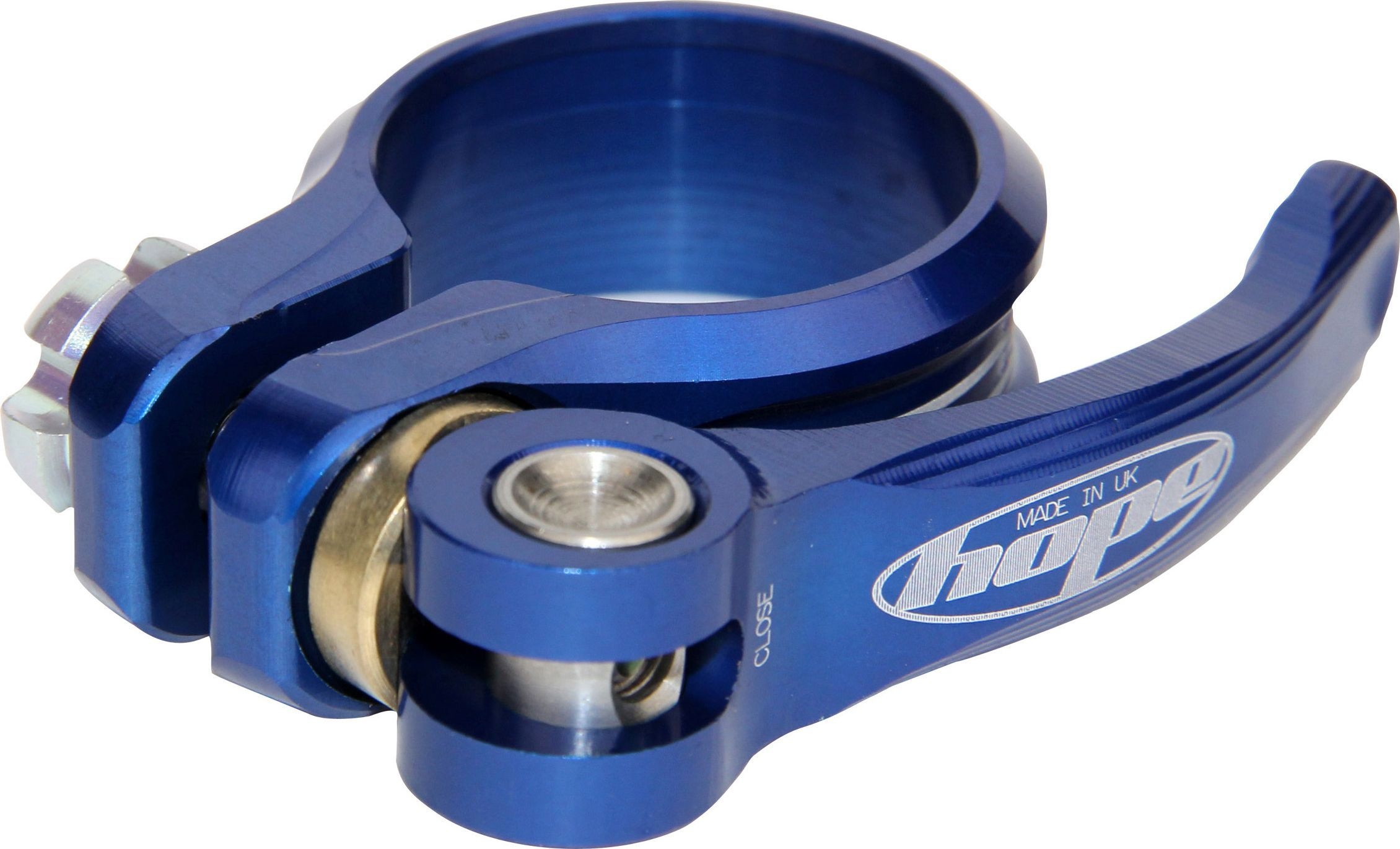 

Хомут подседельный HOPE 31.8 NON QR - синий, Seat Clamp QR