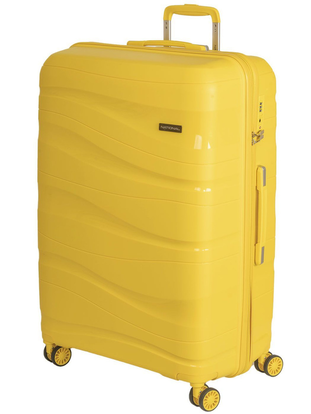 Чемодан унисекс National NLT101-M yellow желтый 66х45х27 8091₽