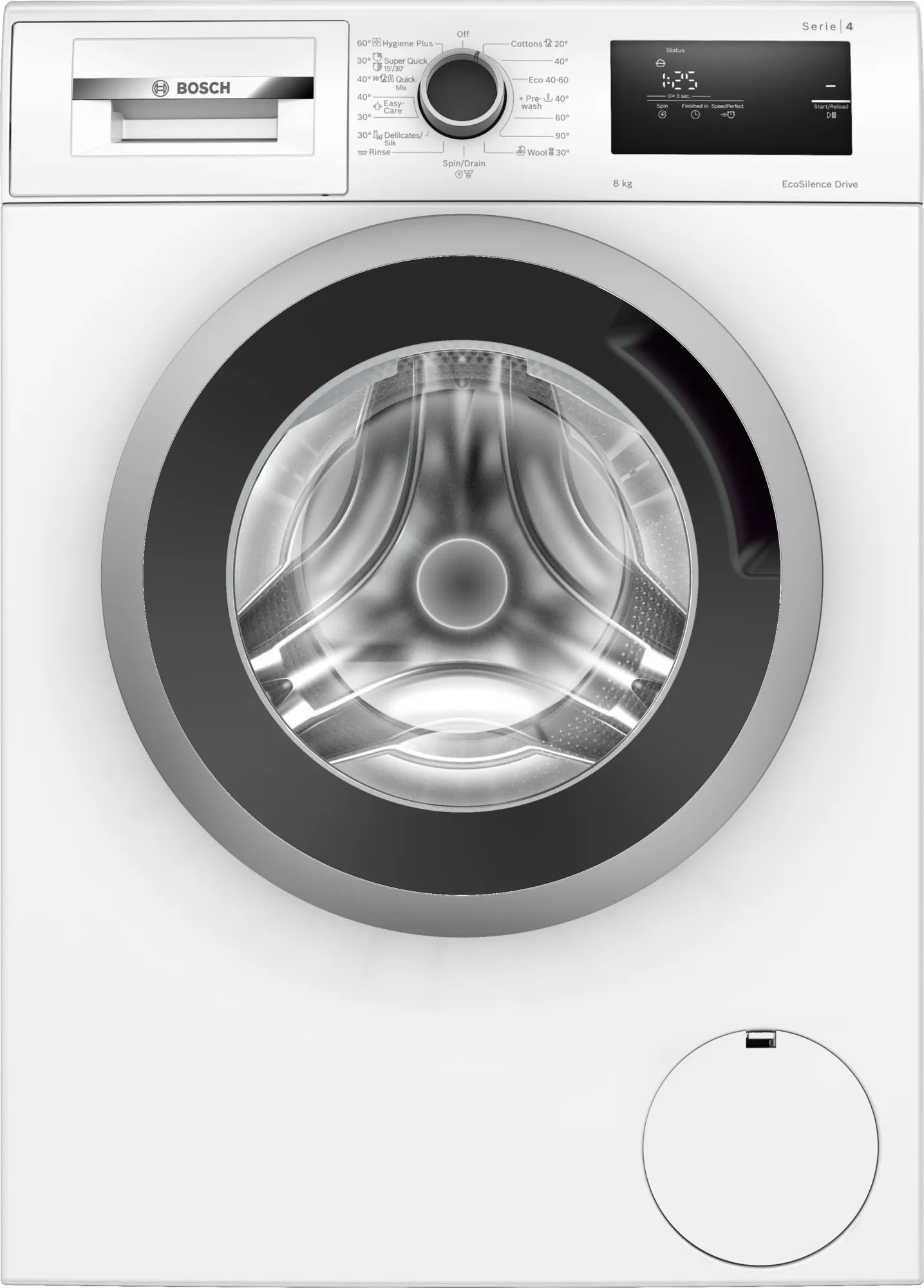Машина стиральная Bosch WAN24065BY класс C, с загрузкой фронтальной, 8 кг, белая