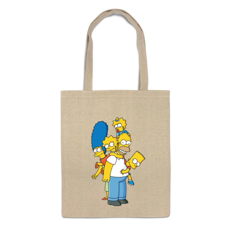 

Сумка-шоппер Printio Simpsons family бежевая, Simpsons family