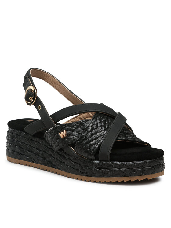 

Босоножки-эспадрильи Kim Raffia WL31555A Wrangler Черный 37 EU, Kim Raffia WL31555A