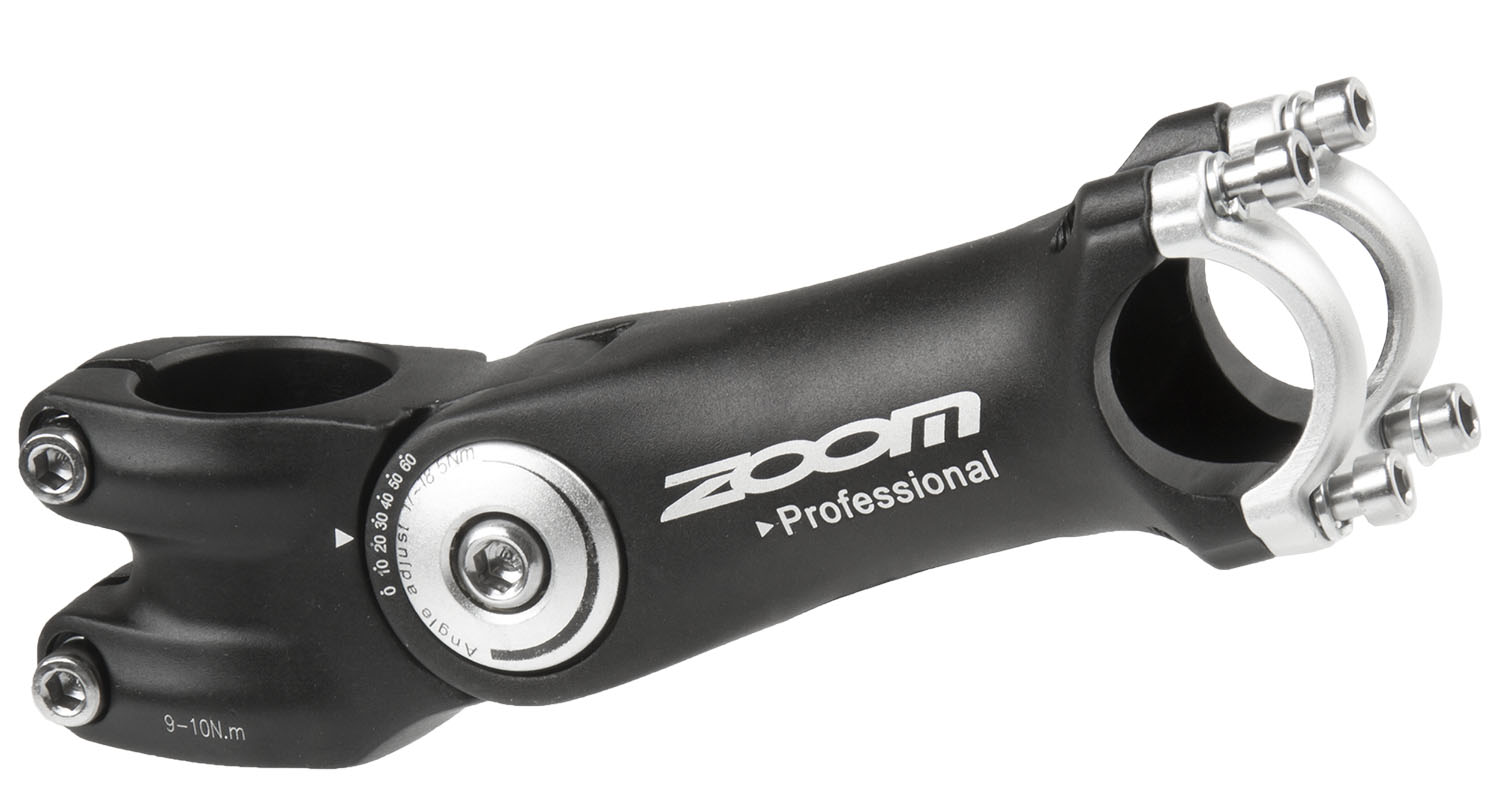 

Вынос руля 0-60 градусов 1 1/8" 125/90 мм для руля 25,4 мм кованый ZOOM, Черный, 5-404164