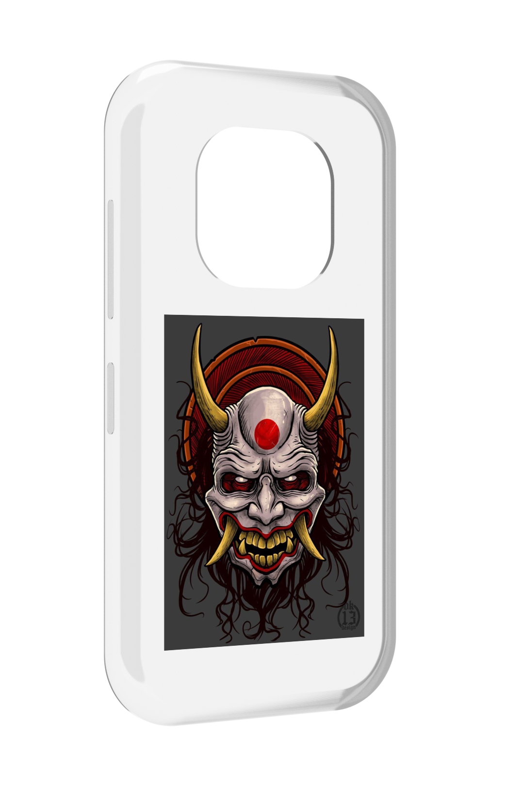 

Чехол MyPads маска с клыками и рогами для Doogee V20, Прозрачный, Tocco