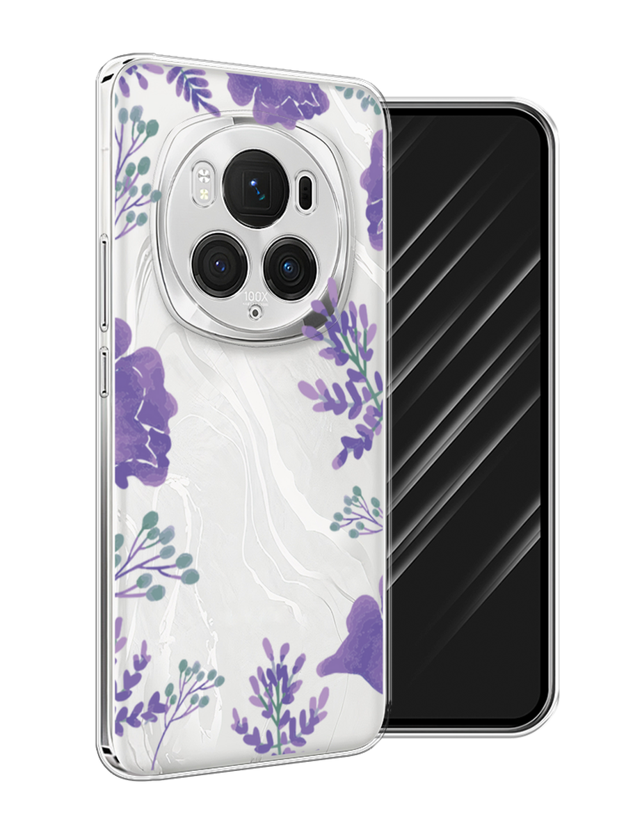 

Чехол Awog на Honor Magic 6 Pro "Сиреневая цветочная рамка", Прозрачный;фиолетовый, 6123750-1