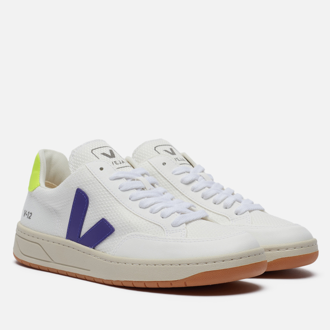 фото Кроссовки женские veja v-12 b-mesh белые 9 us