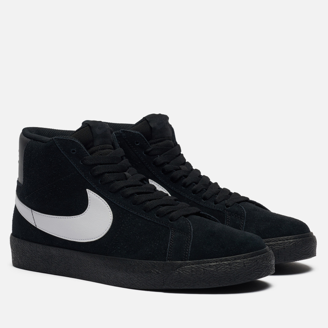 фото Кроссовки женские nike sb zoom blazer mid черные 11 us