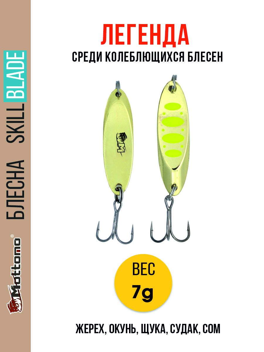 Блесна Mottomo Skill Blade 7g Gold 12