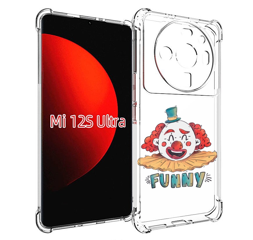 

Чехол MyPads клоун-смешной для Xiaomi 12S Ultra, Прозрачный, Tocco