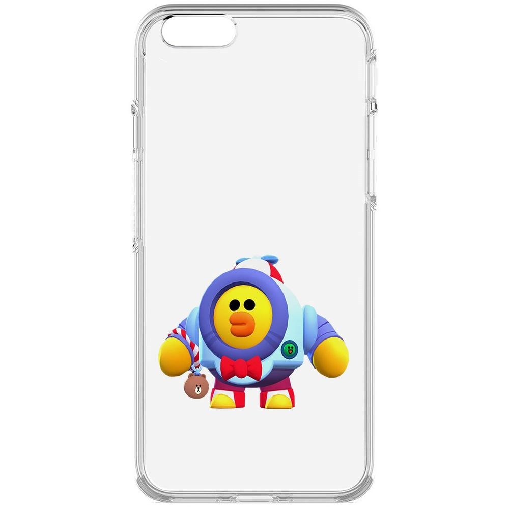 

Чехол-накладка Krutoff Clear Case Brawl Stars-Нани Салли для iPhone 6S