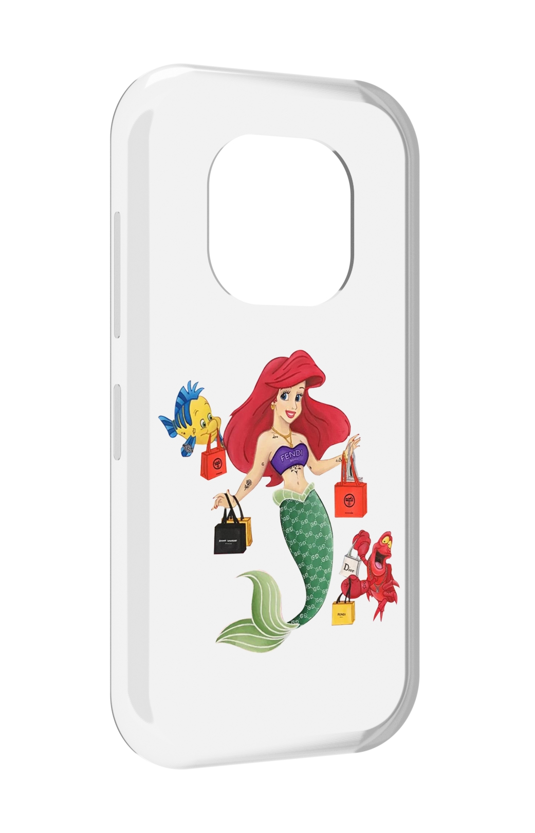 

Чехол MyPads модная-русалка женский для Doogee V20, Прозрачный, Tocco