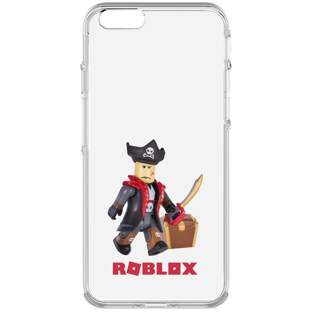 

Чехол-накладка Krutoff Clear Case Roblox-Капитан Ярость для iPhone 6S, Прозрачный