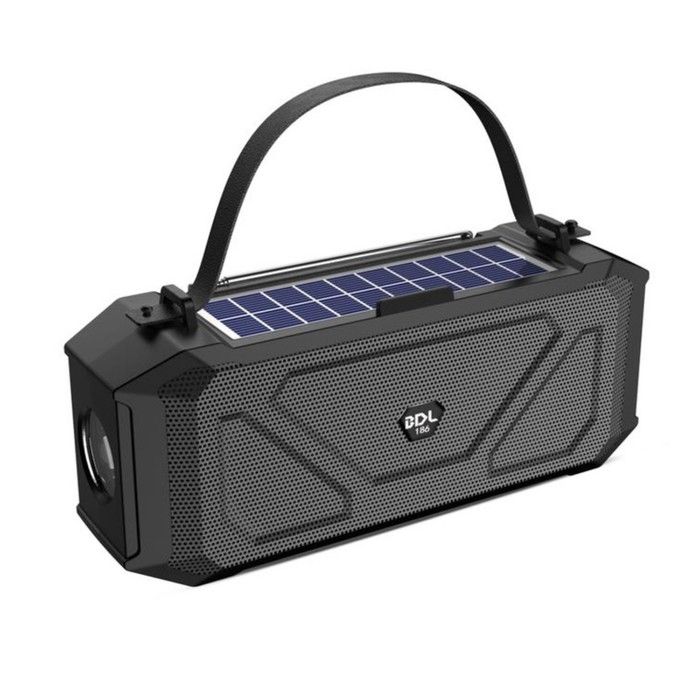 

Фонарь аккумуляторный, 5 Вт, 1200 мАч, IPX5, Bluetooth, AUX, USB, радио, солнеч.батарея,ми, Разноцветный