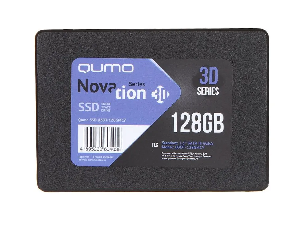 

SSD накопитель QUMO Novation TLC 128GB (Q3DT-128GSCY)
