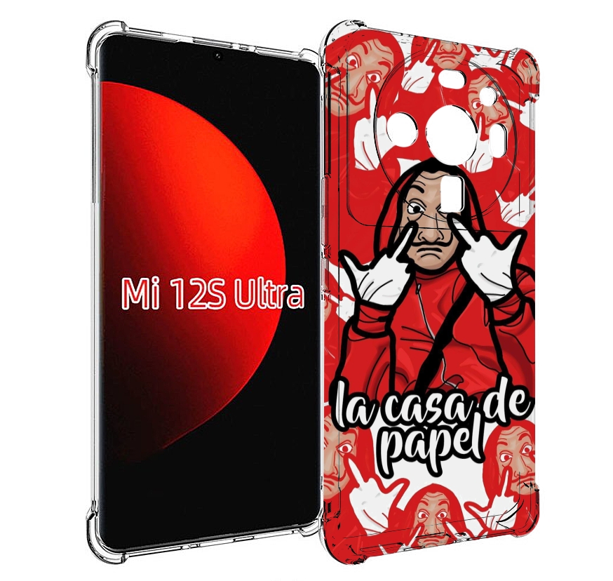 Чехол MyPads комикс-бумажный-дом для Xiaomi 12S Ultra