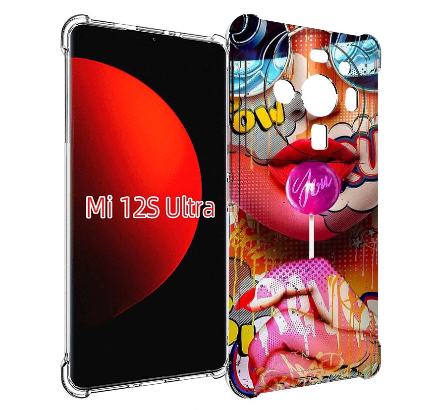 

Чехол MyPads комикс-девушка женский для Xiaomi 12S Ultra, Прозрачный, Tocco