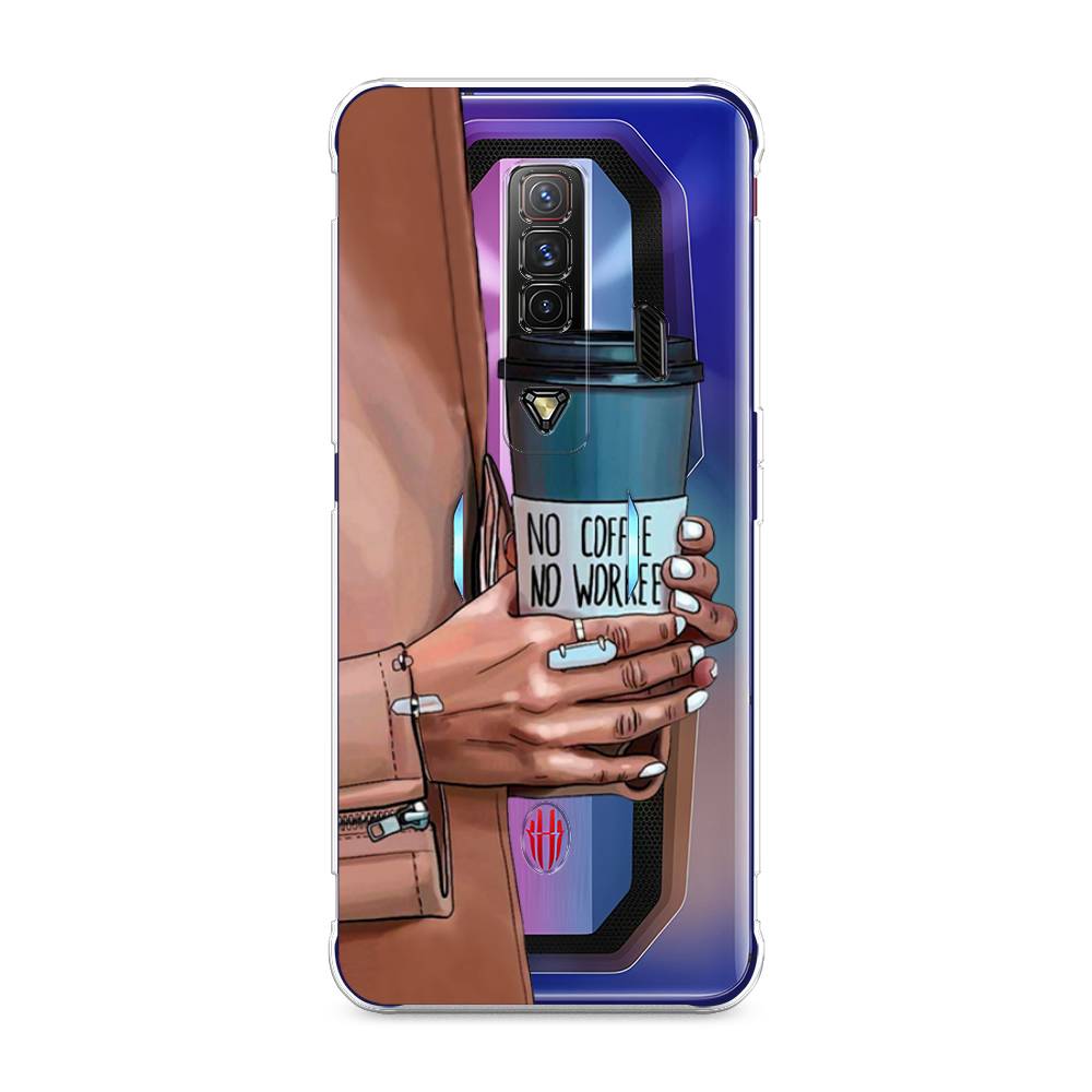 

Чехол Awog на ZTE Nubia Red Magic 7 / ЗТЕ Нубиа Ред Мэджик 7 "No coffee", Разноцветный, 135950-7