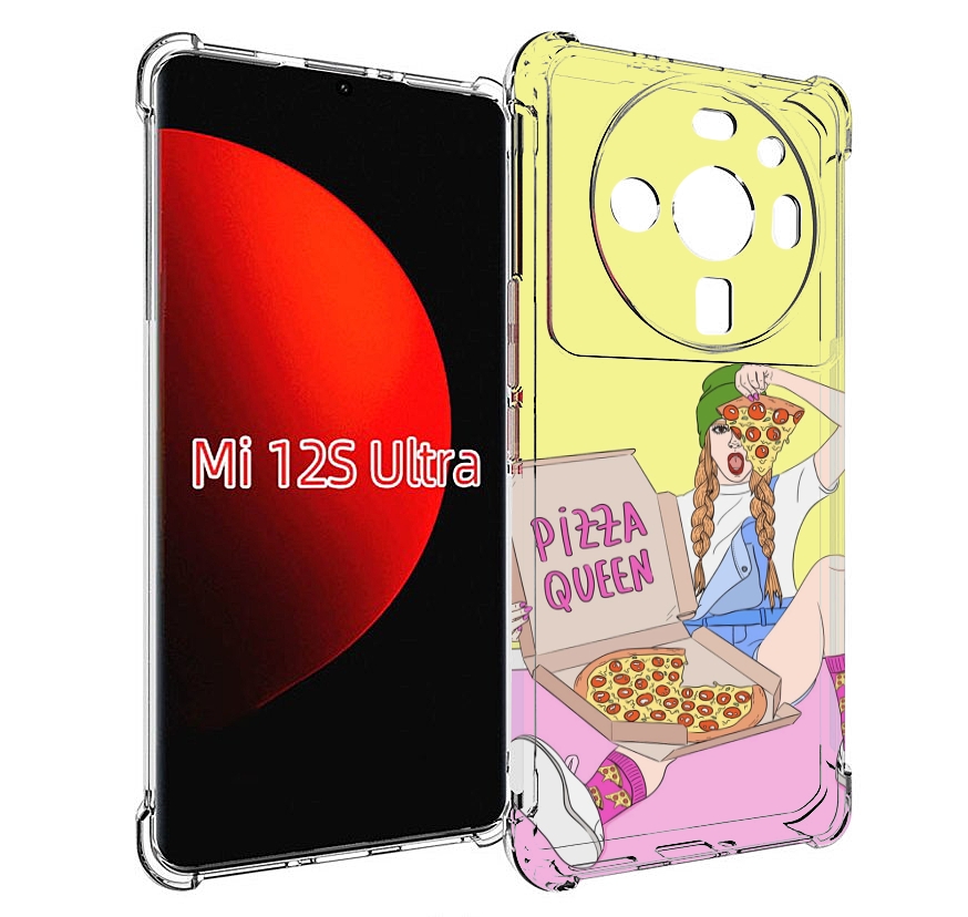 

Чехол MyPads королева-пиццы женский для Xiaomi 12S Ultra, Прозрачный, Tocco