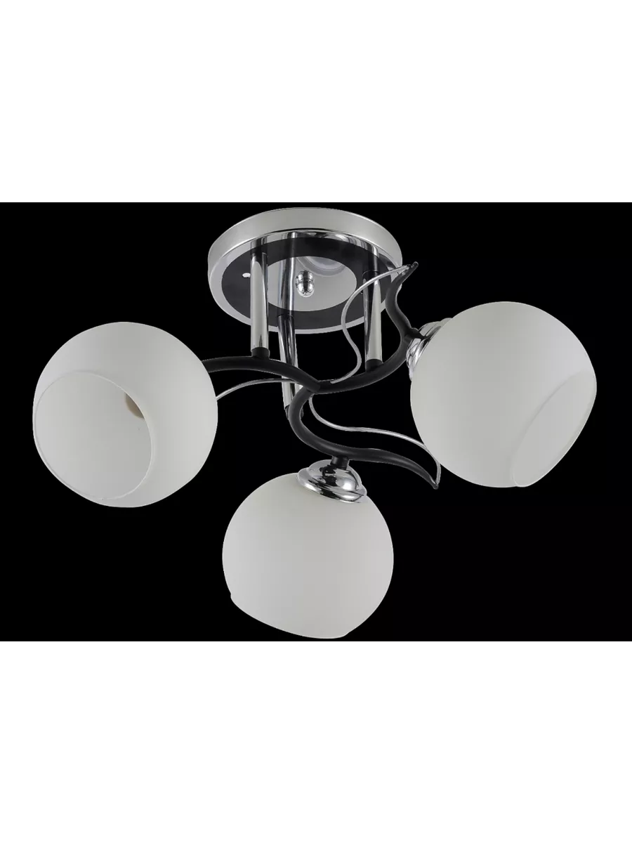 

Люстра Linvel LV 9190/3 Клара Черный/серебро E27 60W 480 H230мм