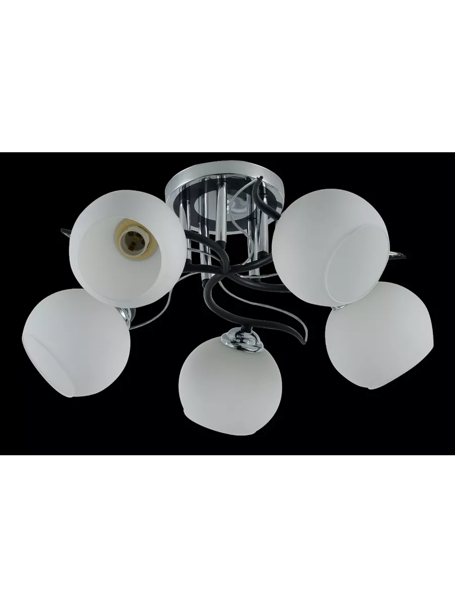 

Люстра Linvel LV 9190/5 Клара Черный/серебро E27 60W 560 H230мм